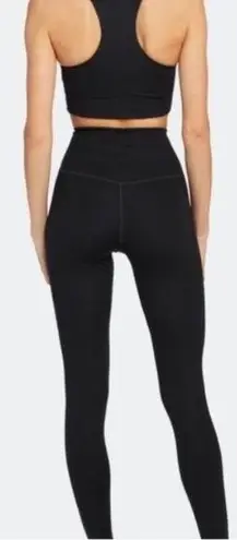 Girlfriend Collective REVOLVE HIGH WAIST BLACK LEGGING PANTS S
