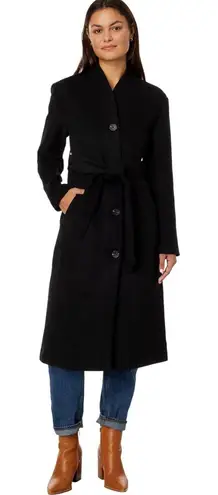 Avec Les Filles NWT Wool Blend
Overlap Collar Coat Black Size Large $189