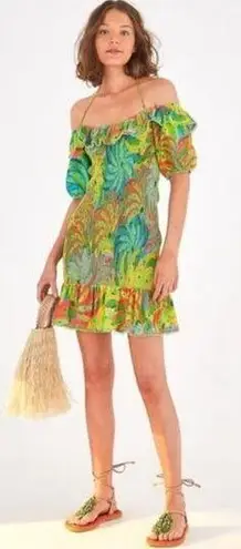 Farm Rio ππ Neon Banana Mini Dress Medium NWT