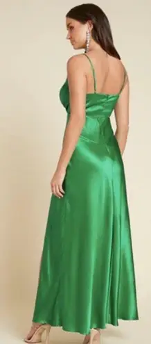 RUNAWAY THE LABEL NWT Leah Maxi Dress Emerald Green Large