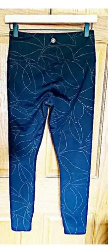 Gaiam  Leggings Size Small Black with Golden Design