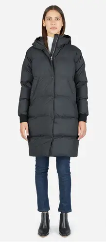 Everlane  Women’s Primaloft The Long Puffer Jacket Winter in Charcoal Gray Size M thumbnail 1