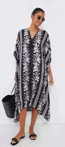 TUCKERNUCK Tnuck Beach Noir Bloom Caftan Dress Coverup Black Size 3X