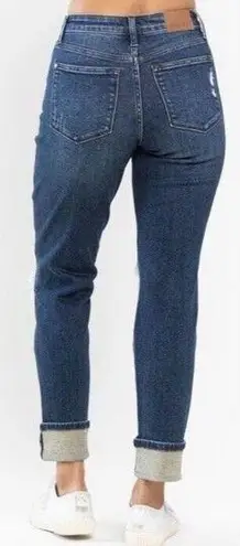 Judy Blue NWT  Jeans Womens 7-28 Plaid Distressed Boyfriend Stretch Mid-Rise #IJ4