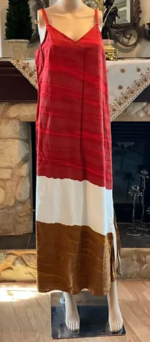 MSK Colorful Sleeveless Maxi Dress L Multiple Size L