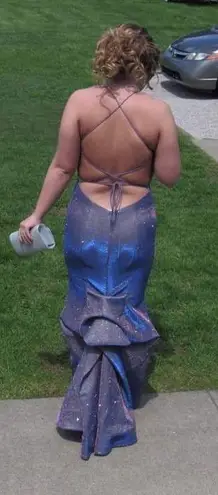 Sherri Hill Purple Glittery Prom Dress!