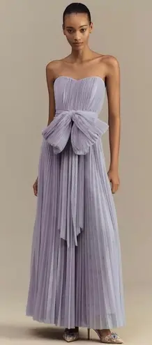 Hutch NWT
Cataline Strapless Bow-Front Pleated Tulle Gown in Lavender Sz 2 $475
