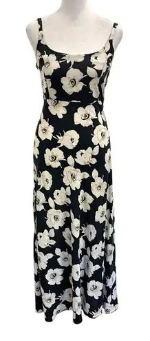 Vintage Y2K Romantic Floral Maxi Dress Sleeveless size Medium De Rotchild