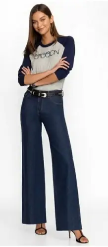 Johnny Was Johnny Was Sasson Lumiere Wide Leg Jeans Size 32 TRW Dark Wash Denim NWT $198 - Image 1