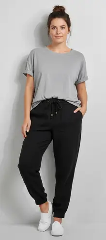 Wit & Wisdom Black Utility Jogger Pants Plus Size 3X Drawstring Casual Pockets