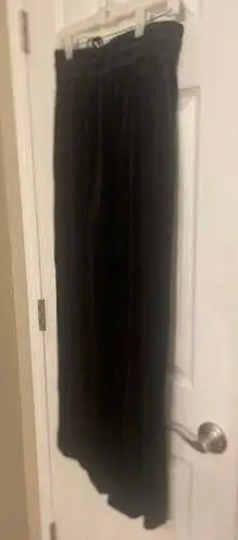 ALLSAINTS Tyler Wide Leg Velvet Trousers Pants In Black Size US 6, A50