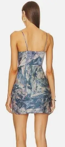 Michael Costello x REVOLVE Banks Mini Dress in Oil Abstract Print