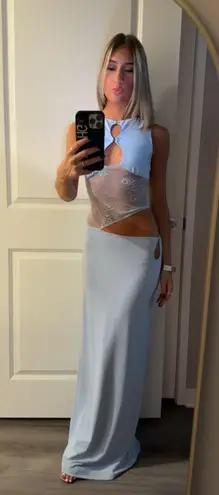 Peppermayo Prophecy Maxi Dress - Blue