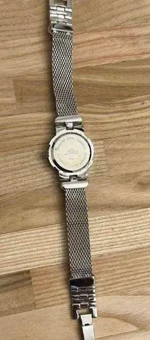 Alto Ladies Watch Crystal Embellishments Pearl Dial Stainless Weave Bracelet