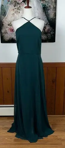Pretty New Dessy Lovely Chiffon Bridesmaid Gown! Green Size undefined