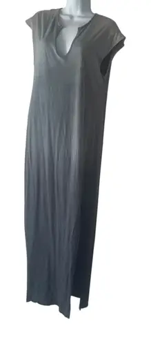 LNA Revolve Size Small Oversized Gray Ombre Soft Double Slit Cotton Midi Dress