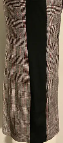 Donna Morgan NWT Plaid Double Breasted Blazer Coat Dress With Pockets