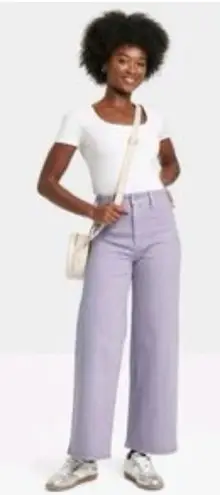 Universal Threads Sailor Wide Leg Purple Universal Thread Sz 16 NWT High Rise Ankle Jeans boho - Image 1
