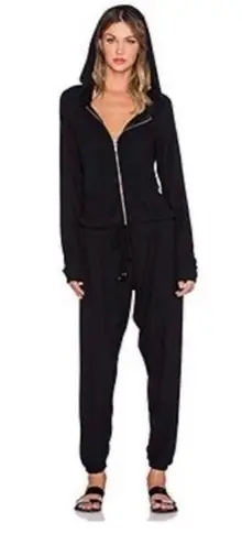 Michael Lauren NWT Revolve x Fargo Zip Up Jumpsuit in Jet Black