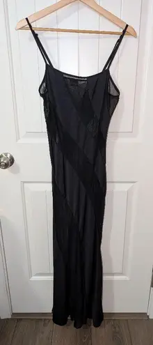 Frederick's of Hollywood Vintage Fredrick's Of Hollywood Spiral Mesh Dress Women's Medium Black