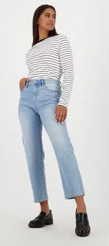 Poetry Dylan High Rise Straight Jeans Light Wash Ankle Capsole Womens UK 12 US 8