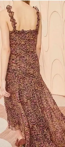 Ulla Johnson Rosaria Midi Dress Pomegranate