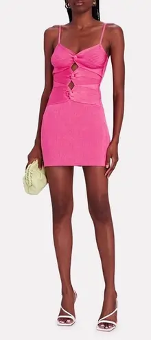 Cult Gaia Zenda Knotted Rib Knit Mini Dress Size XL