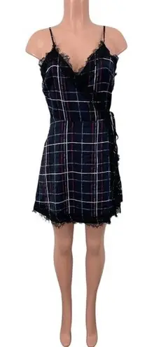 NWT Cupcakes & Cashmere Ivan Lace Wrap Dress Size SMALL Red White Blue Black