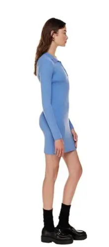 Aritzia Sunday Best Barrymore Dress Long Sleeve Blue MiniSize L Size L