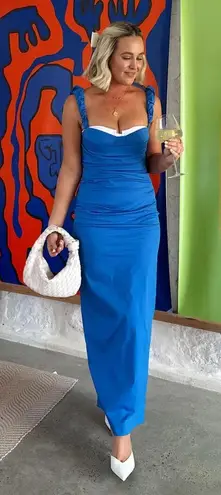 Sir The Label Azul Balconette Gown Size 3 US/8 Blue