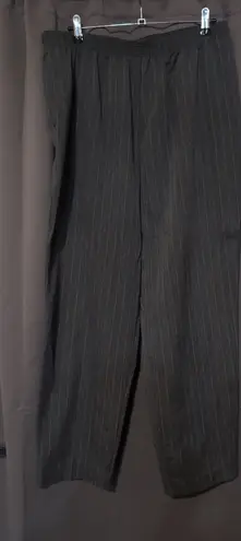 Karen Kane Essentials Gray Pinstripe Pants, Women's Size 16, Elastic Waist - Image 1