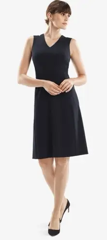MM.LaFleur M.M. LAFLEUR Annie Sleeveless V-Neck A-Line Dress in Black Size 2