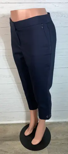 Rafaella Curvy pants capris size 6 blue 23.5" inseam 2 zip pockets
