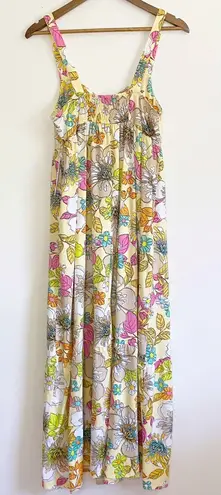 Emma & Michele Yellow Floral Maxi Dress size Small