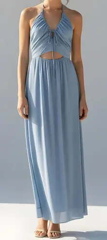 Bec & Bridge Calypso Halter Maxi Dress, Meridian Blue, 6 (US)