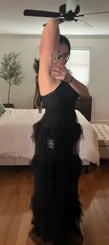 Lulus  Black Ruffle Dress