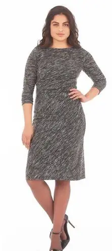 Eshakti [] RUCHED SPACE DYED KNIT SHEATH DRESS B046