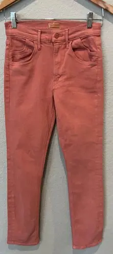 Mother Stash Mid Rise Dazzler Ankle Jean In Desert Sand Size 26