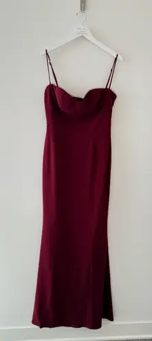Katie May Yasmin Maroon Dress