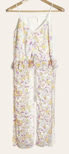 See By Chloe Abstract Felt Asymmetrical BOHO Top Size S