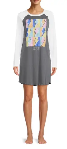 Grayson Social AC/DC Graphic Sleep Shirt with Matching Scrunchie NWT - Image 1