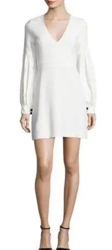 Alexis  Ellena Bishop-Sleeve Mini Dress in White