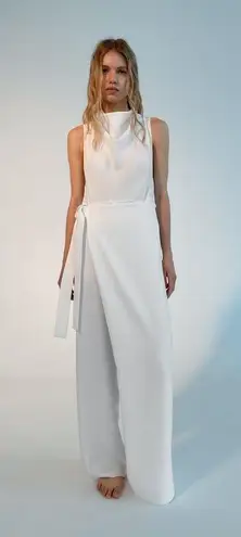 ZARA jumpsuit white romper kaftan