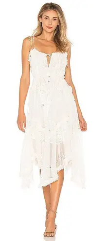 Zimmermann 100% Silk Ivory Bow Floating Prima Dress