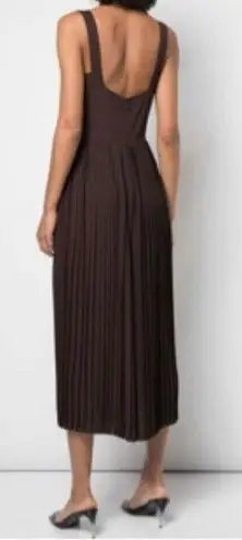 Vince  Pleated Midi Jumpsuit Brown Women’s Size 2
