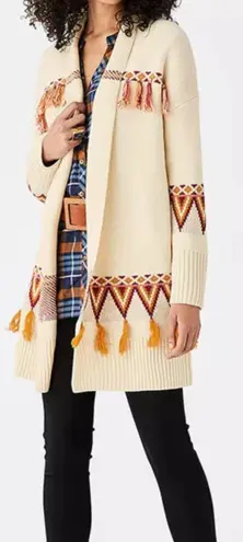 Matilda Jane Moments With You Gingersnap Cardigan Sweater Cream Gold Orange Small