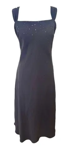 Evan Picone 90'S‎ Y2K VINTAGE EVAN PICCONE BLACK SEQUIN FORMAL EVENING DRESS SZ. 10 - Image 1