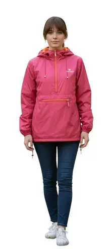 Juan Valdez Colombia Pink Orange Hooded Windbreaker M Size M