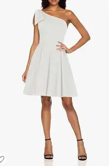 JASAMBAC Women's Bow One Shoulder Dress with Pockets A-line Cocktail Party Dress - $21 (53% Off Retail) New With Tags