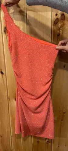 Emerald Sundae Coral Homecoming Dress